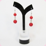 Серьги из коралла