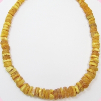 Бусы - янтарь необработанный (колеса)