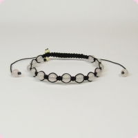 Браслет Шамбала розовый кварц