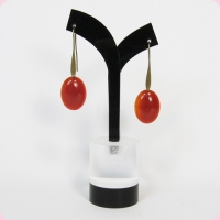 Серьги из сердолика
