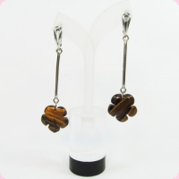 Серьги из тигрового глаза