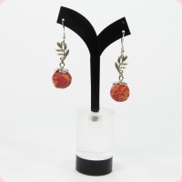 Серьги из коралла губчатого