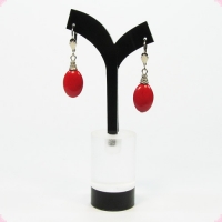 Серьги из коралла