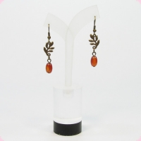 Серьги из сердолика