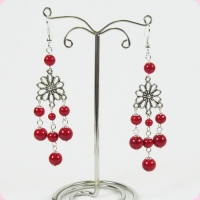 Серьги из коралла