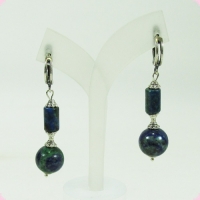 Серьги из хризоколлы
