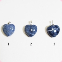 Содалит - сердце кулон