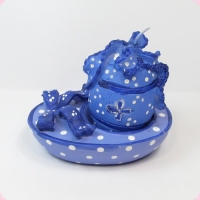 Свеча гадание с самоцветом. Яйцо.