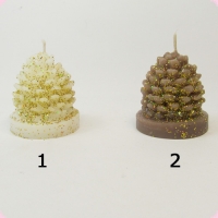 Свеча гадание с самоцветом. Шишка.