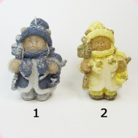 Свеча гадание с самоцветом. Мишка.