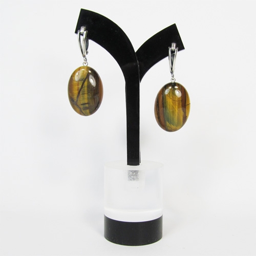 Серьги из тигрового глаза - 1 Серьги из тигрового глаза - 1