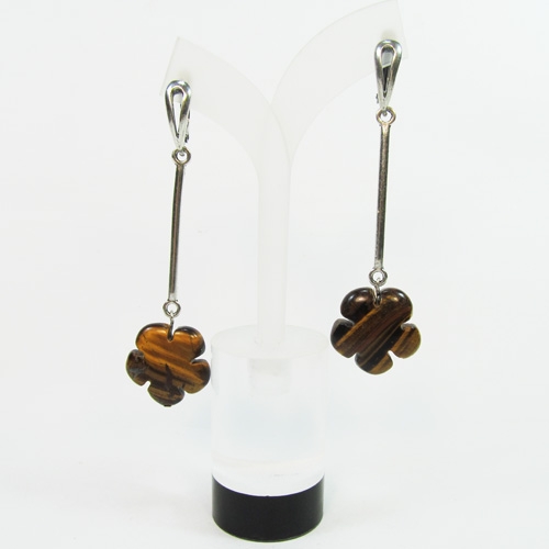 Серьги из тигрового глаза - 1 Серьги из тигрового глаза - 1