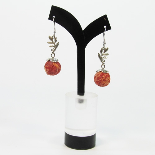 Серьги из коралла губчатого - 1