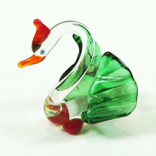 Фигурка из стекла - Лебедь - 1