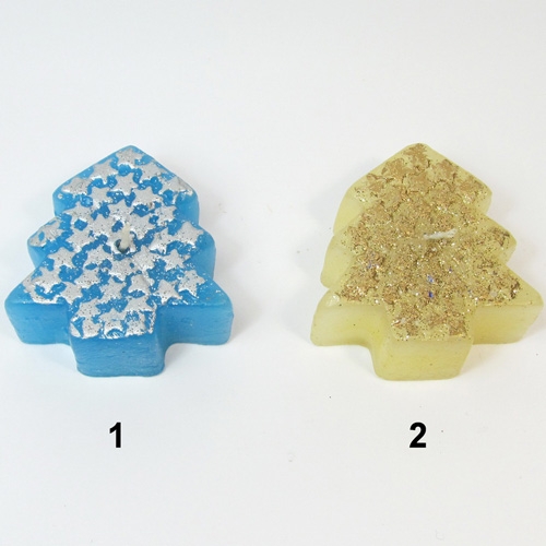 Свеча  с самоцветом. Елочка. - 1