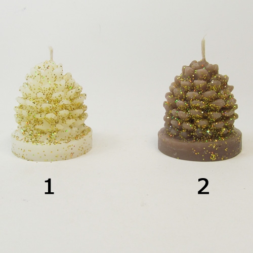 Свеча гадание с самоцветом. Шишка. - 1