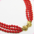 Бусы - коралл